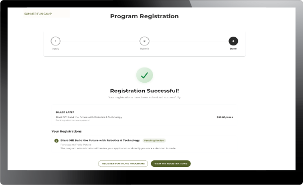 Tablet Registration