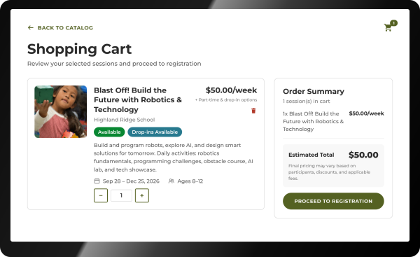 arly shopping cart zoomed
