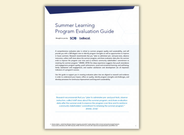 summer program evaluation guide